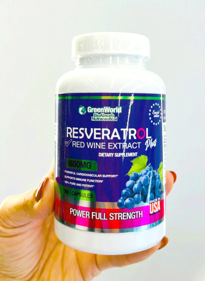 RESVERATROL 1600 MG - EL SUPLEMENTO DEL MOMENTO (100 CÁPSULAS)